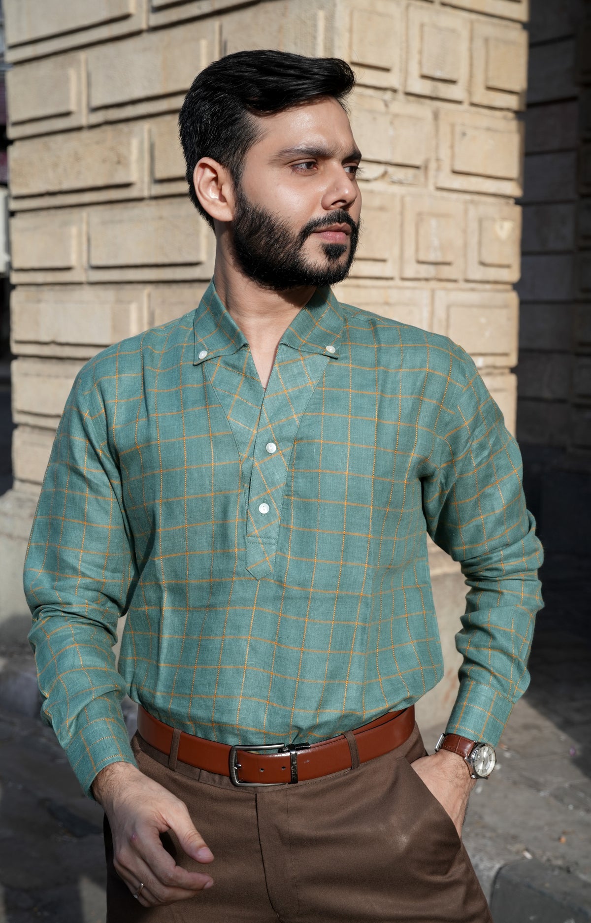 Sage Linen Shirt